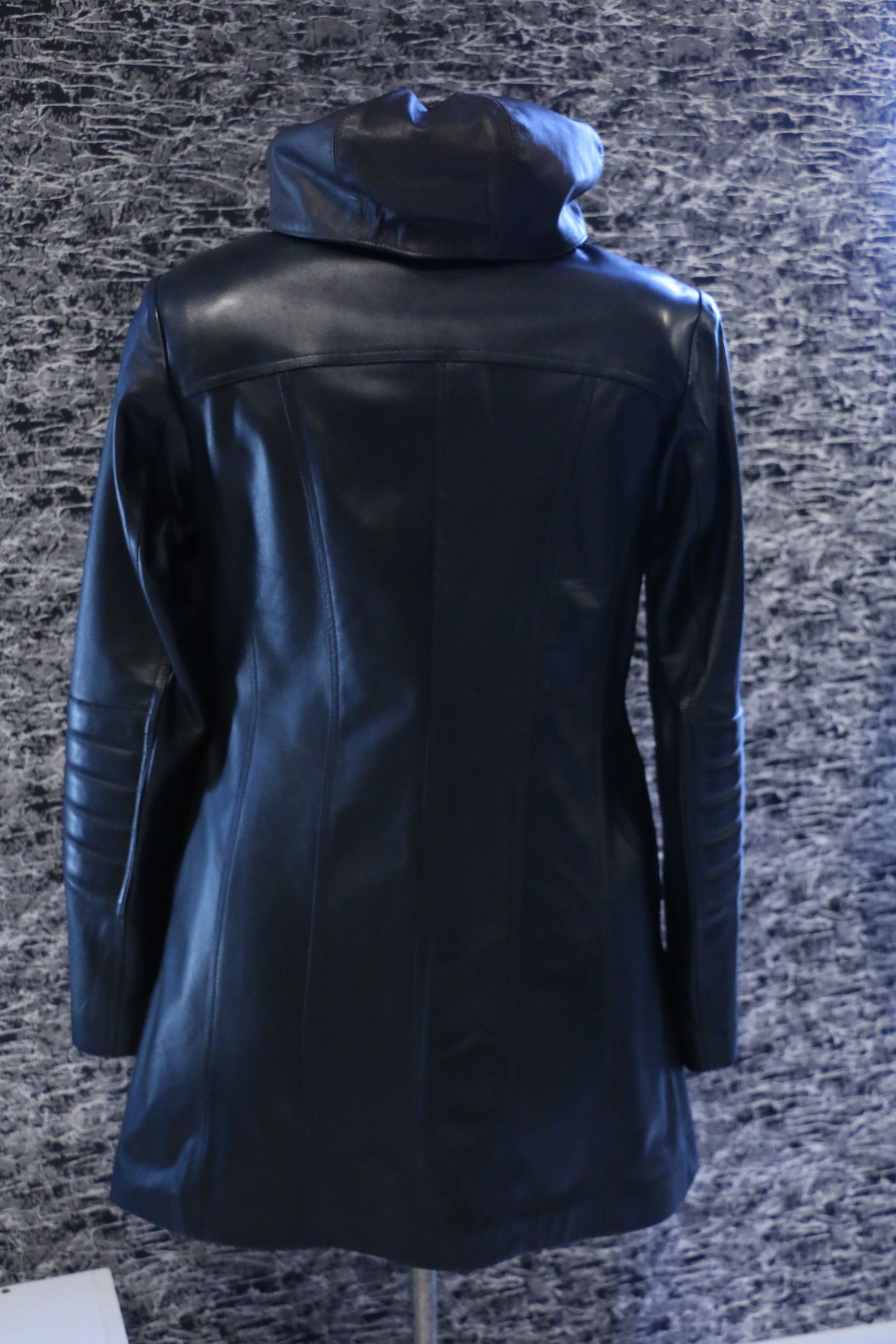 Sleek Leather Zip Jacket