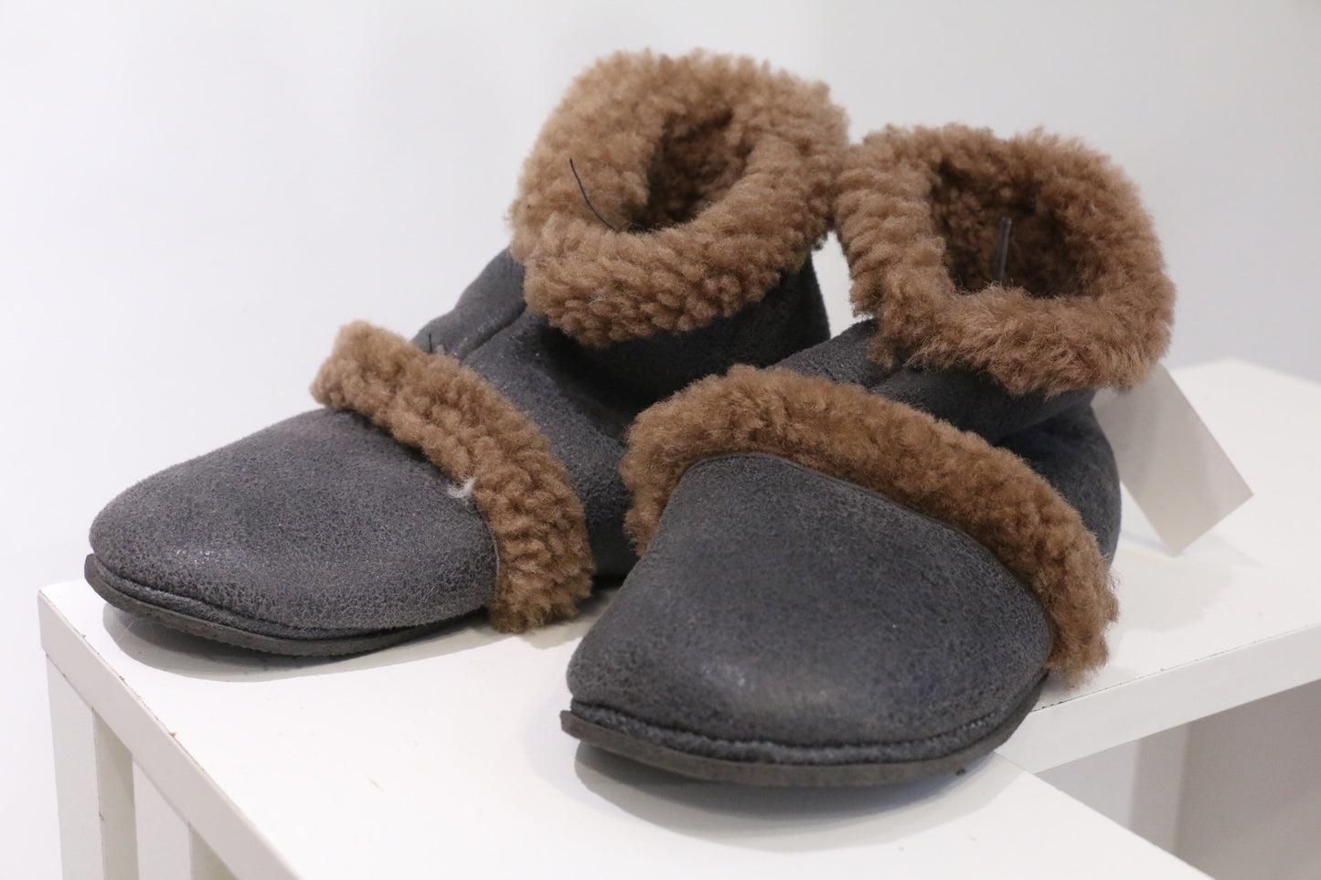 Handmade Leather & Wool Home Slippers