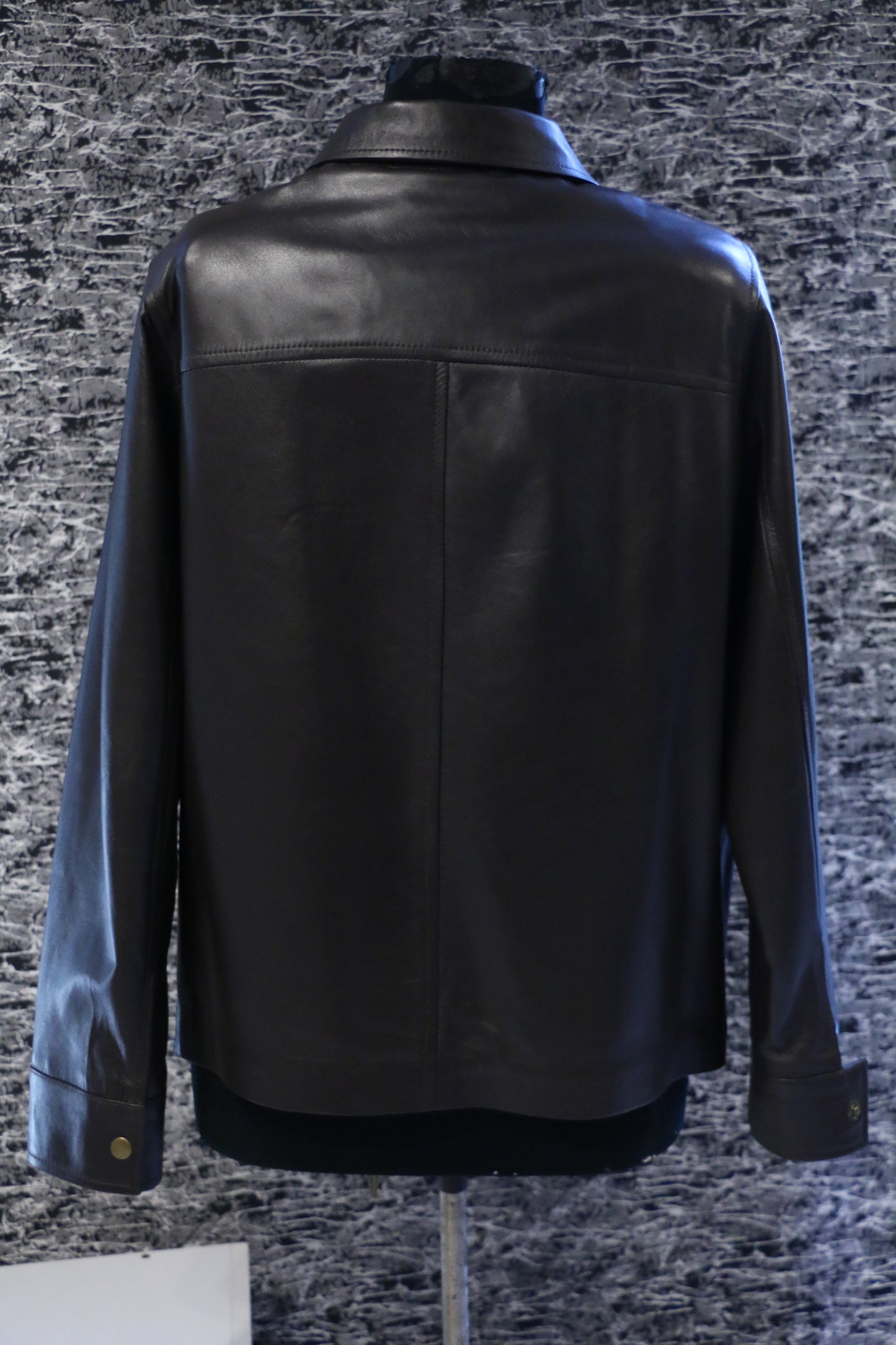 Premium Button-Down Leather Jacket