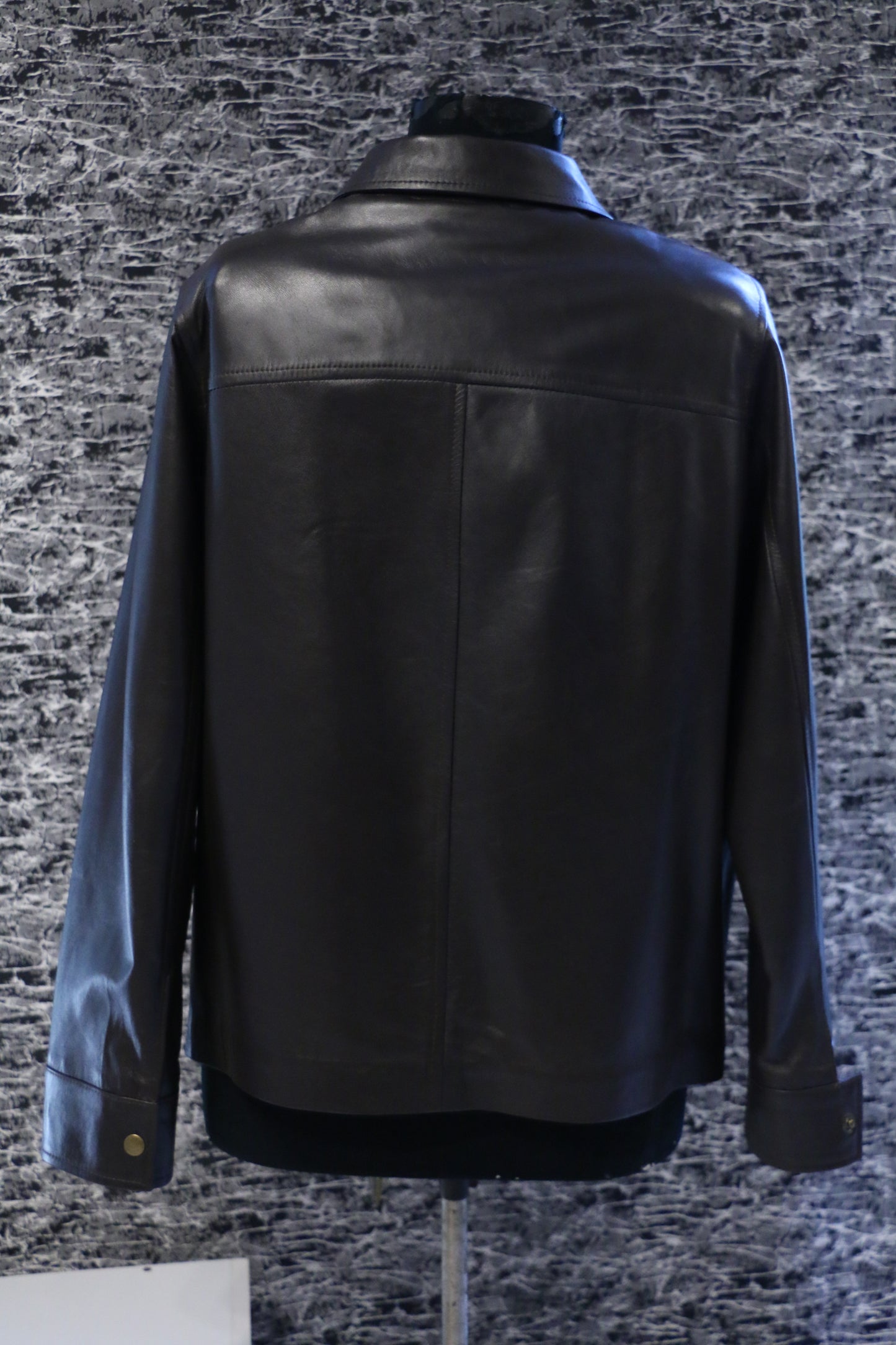 Premium Button-Down Leather Jacket