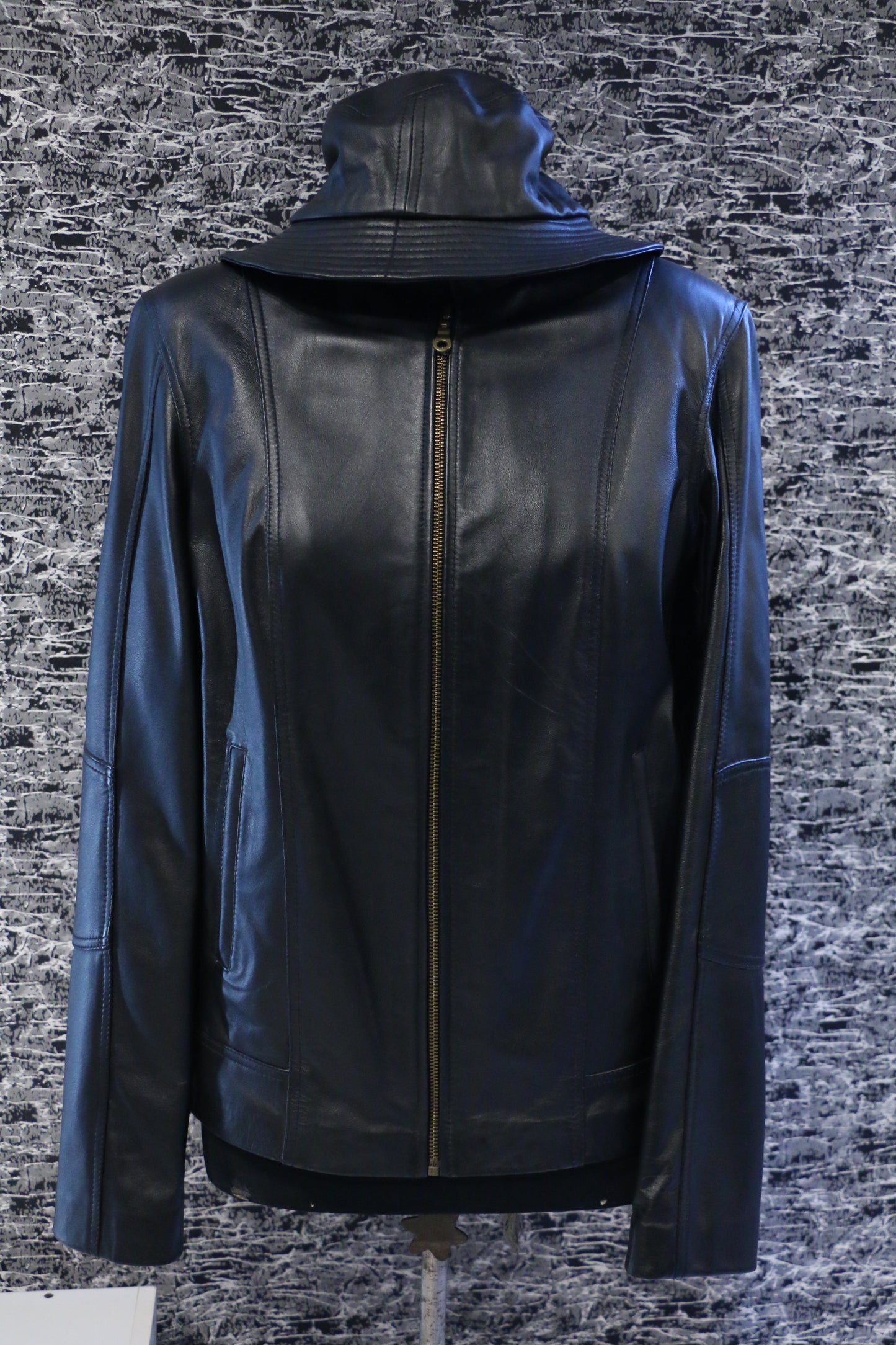 Noir Breeze Leather Women Jacket