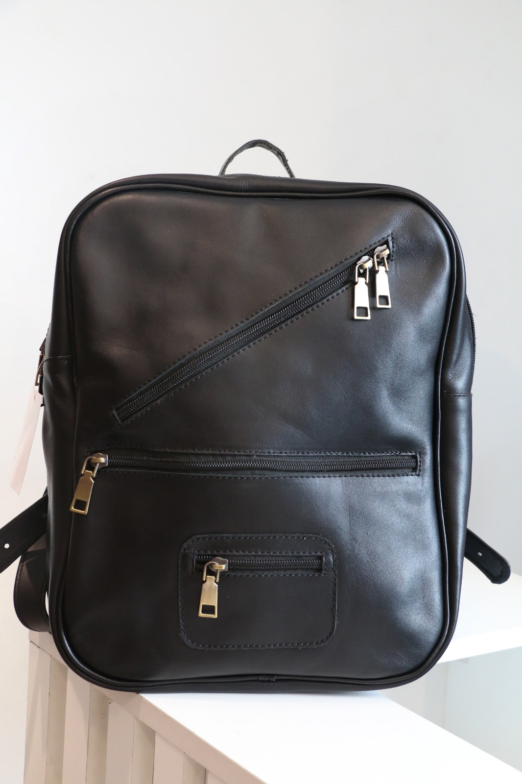 Croco Luxe Leather Backpack