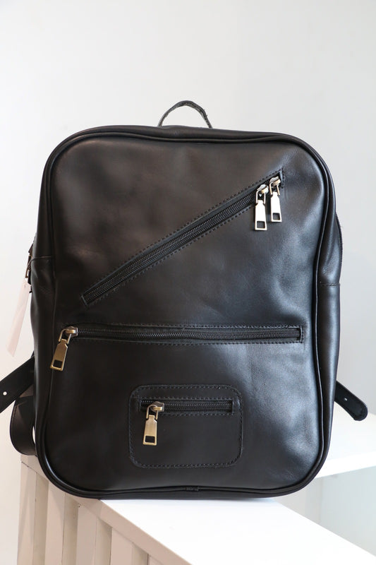 Croco Luxe Leather Backpack
