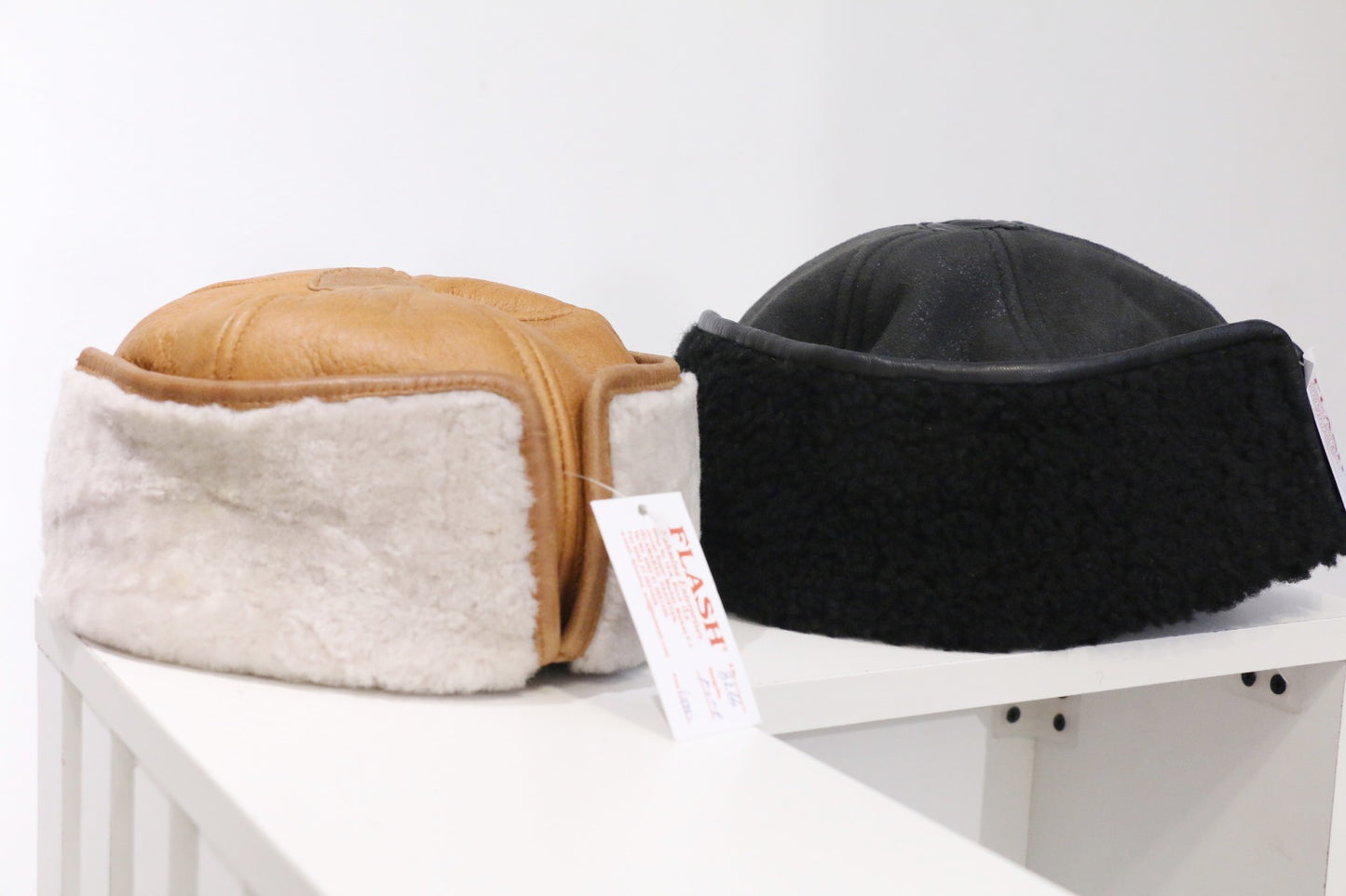 Premium Shearling Leather Winter Cap