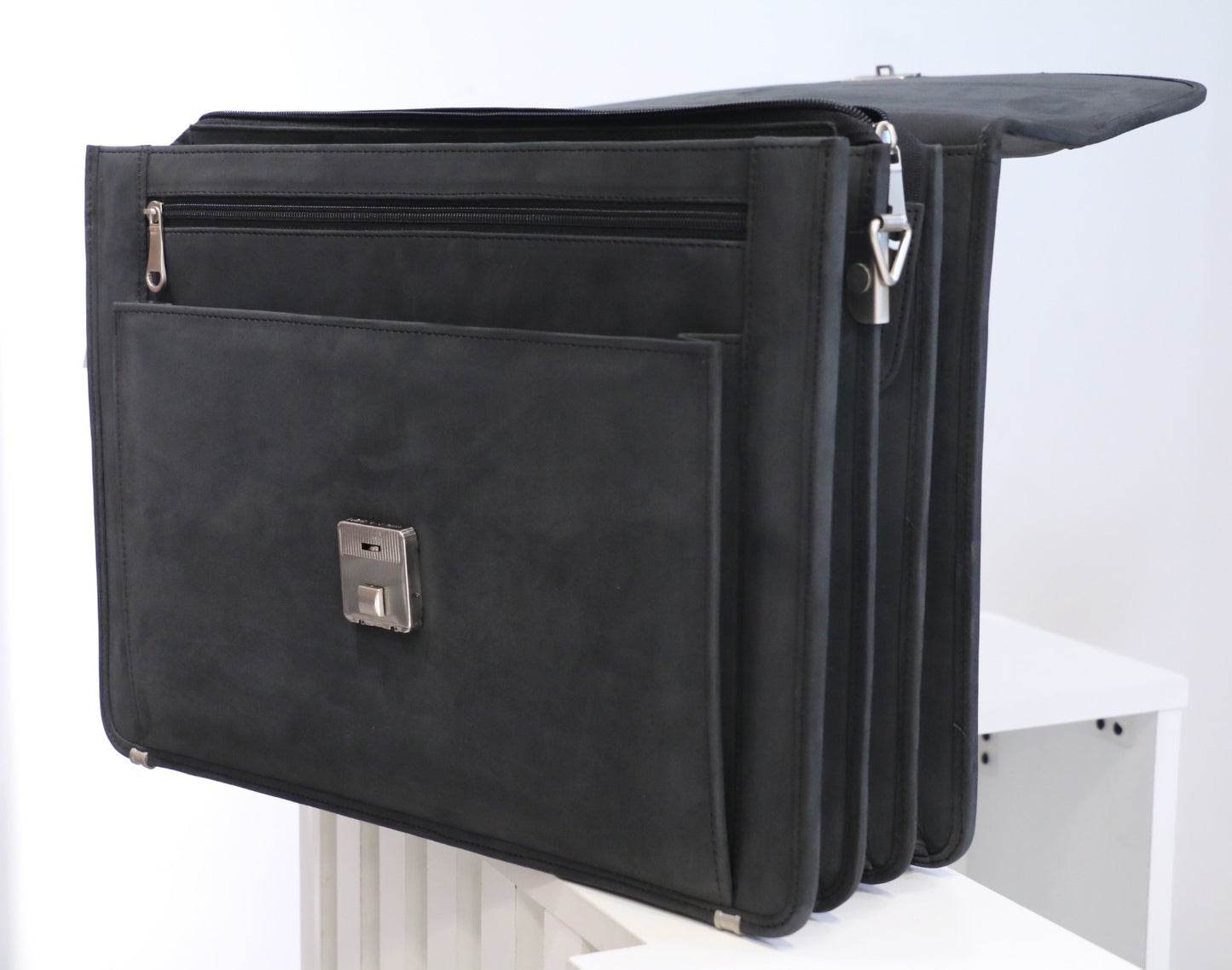 Regal Route – Professional  Black Briefcase for Business Meetings
