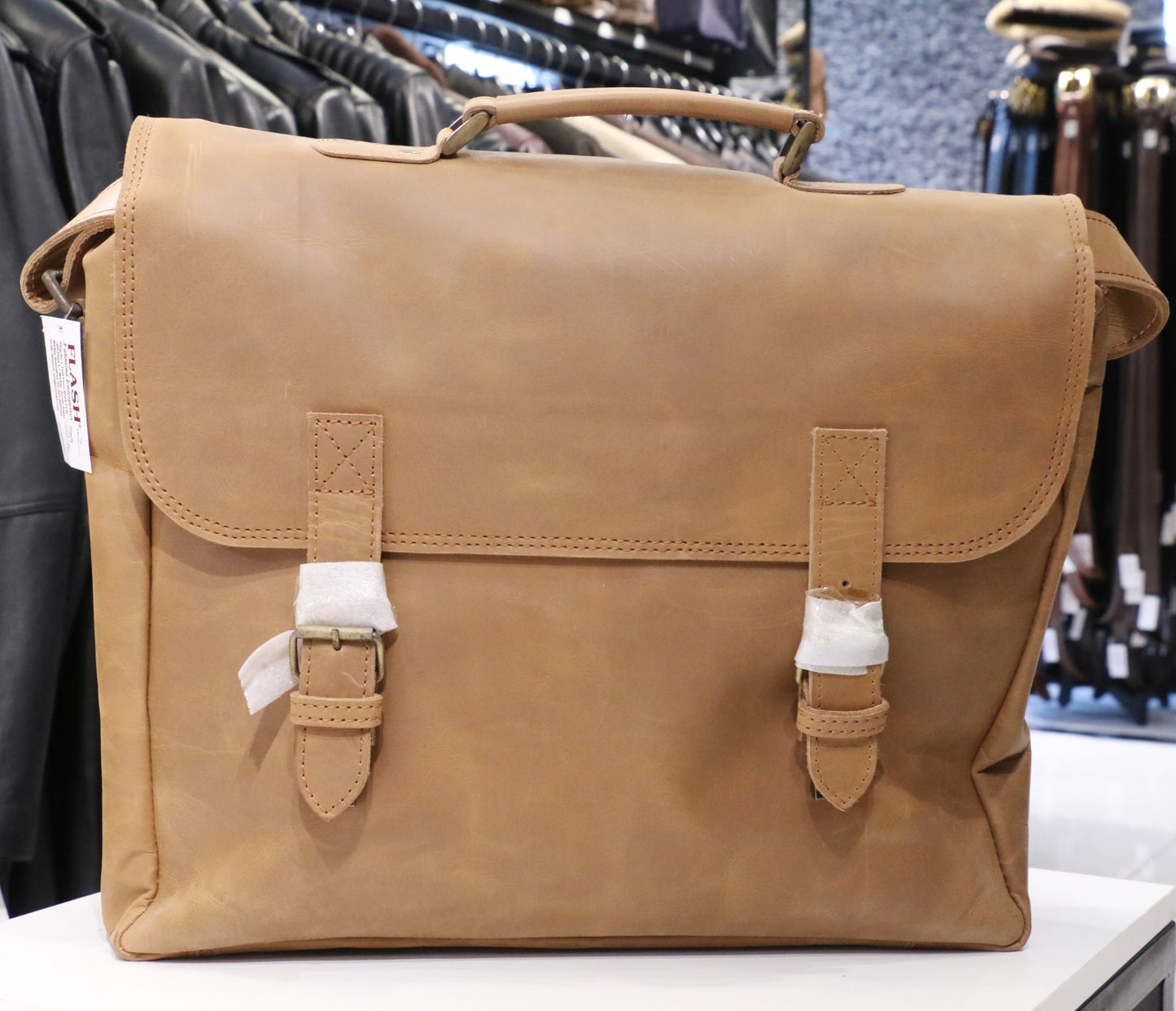 Urban-Craft Premium Tan Leather Office Bag