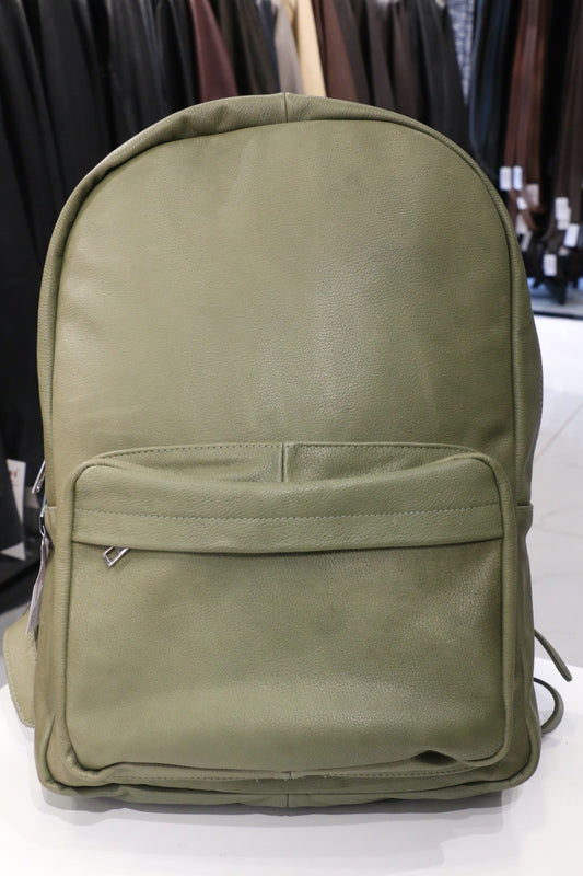 Sea-Green Pro Leather Backpack