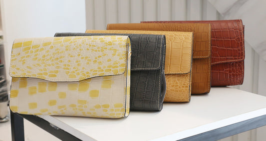 Sunbeam Luxe Croc-Textured Crossbody
