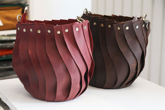 Cocoa Swirl Bucket-Bag