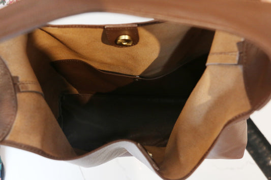 Rustic Charm Shoulder Bag – Brown