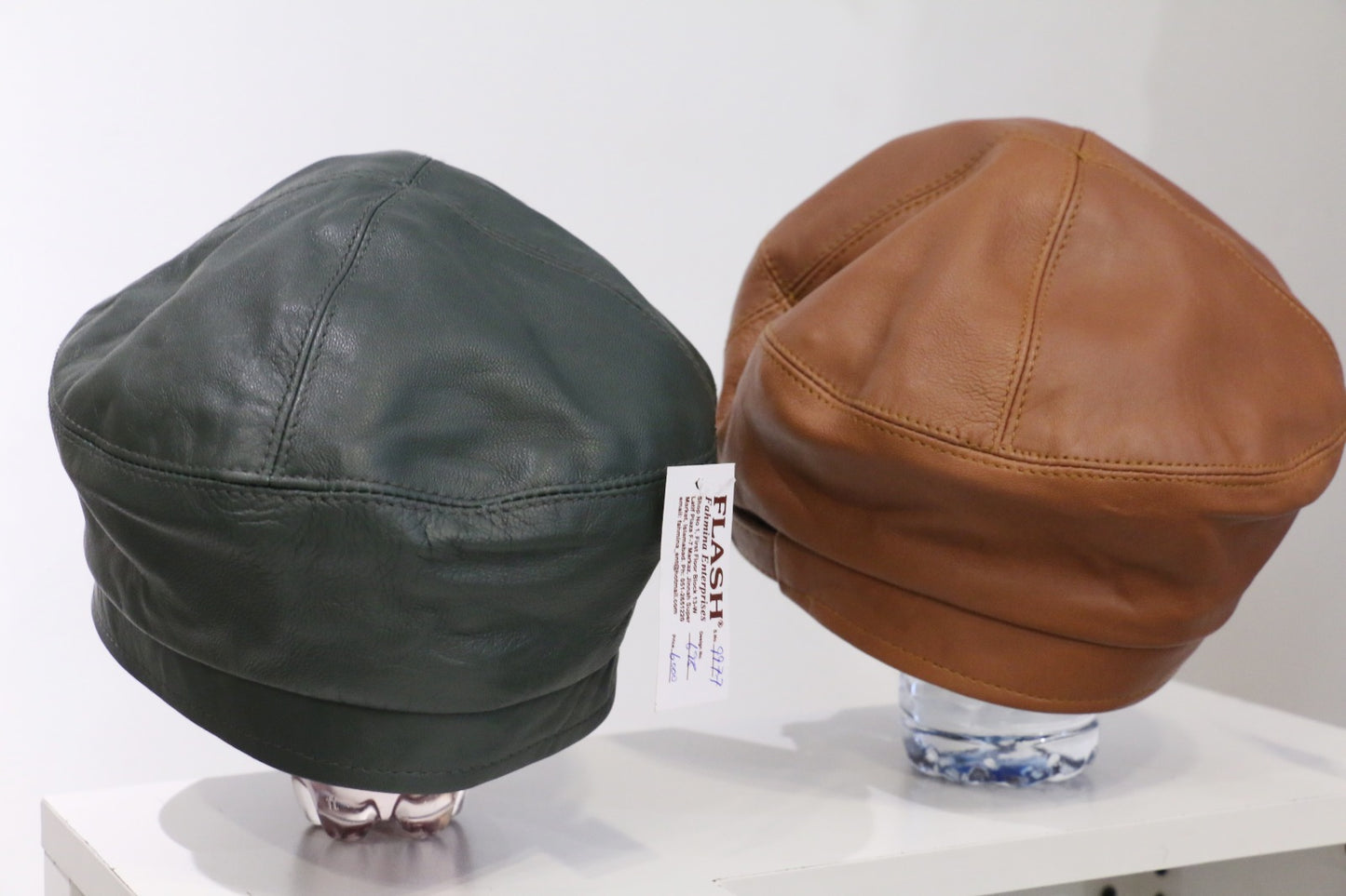 Luxury Smooth-Finish Leather Bucket Cap