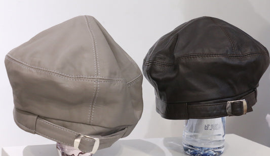 Luxury Smooth-Finish Leather Bucket Cap