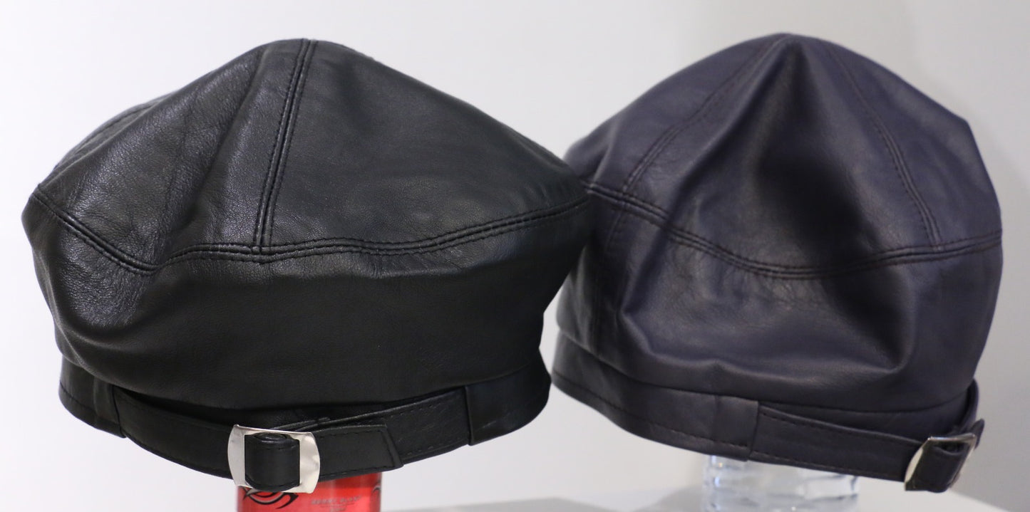 Luxury Smooth-Finish Leather Bucket Cap