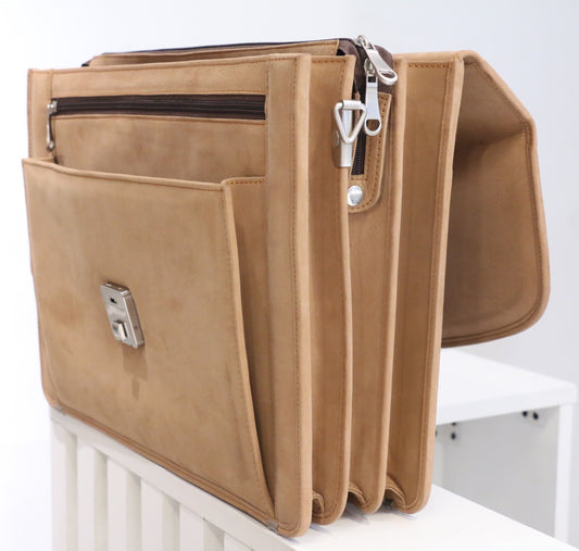 Sahara Series – Tan Leather Executive Briefcase