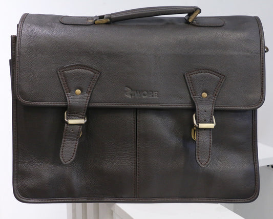 Executive-Craft Vintage Brown Leather Office Bag
